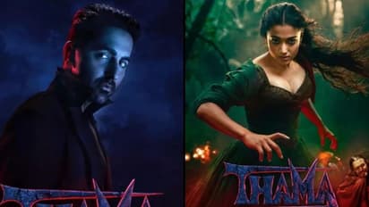 rashmika mandanna ayushmann khurrana thama teaser social media reactions