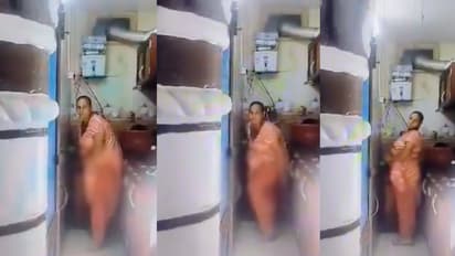bijnor maid caught on cctv urinating on utensils