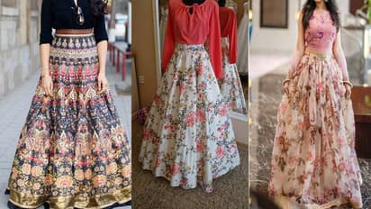 Old Saree To Skirt Designs