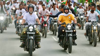 Rahul Gandhi bullet ride