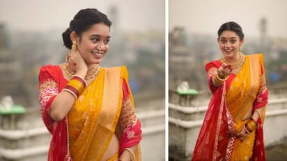 yellow saree for Ganesh Chaturthi