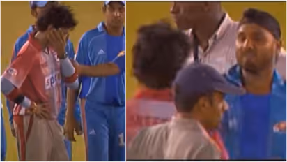 18 ஆண்டுகளுக்கு பிறகு வெளியான ஷாக்! ஸ்ரீசாந்தை ஹர்பஜன் அறைந்த வீடியோ வெளியீடு!