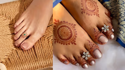 Latest floral toe ring design for office and festive wear