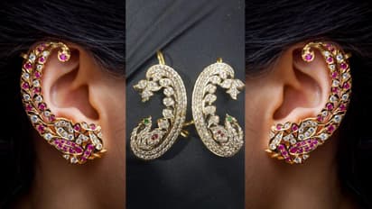 stylish ear cuff for Diwali festival look
