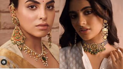 Latest kan chain earring design for festival look