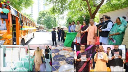 UPSRTC yogi adityanath road safety electric buses