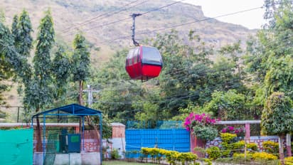 Ropeway at Pavagadh Hill in Gujarat