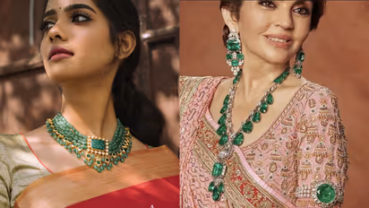 green stone necklace