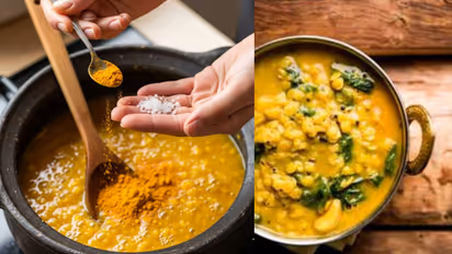 when to put turmeric and salt in dal