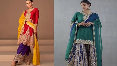 Contrast salwar suit designs