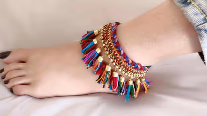 DIY fancy navratri payal