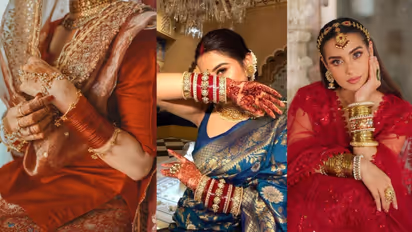 Heavy bangles set for Navratri 2025
