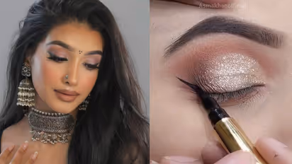 Durga Puja Makeup: পুজোয় ভিড়ে বেরিয়ে ঘেঁটে যাচ্ছে কাজল? জেনে নেই তাহলে উপায়