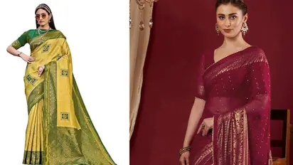 500 के अंदर खरीदें फेस्टिवल साड़ियां