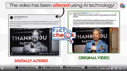 Air Marshal Rakesh Sinha Fact Check