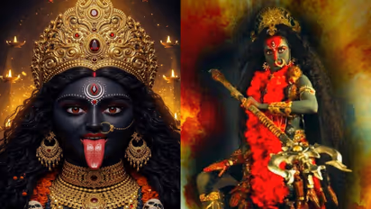 Maa Kali idol at home