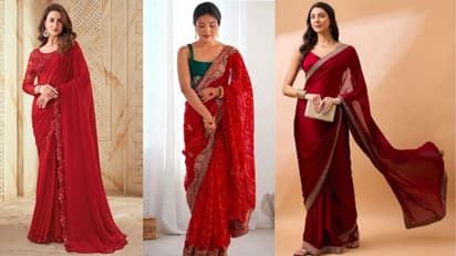 red saree under 1500 online