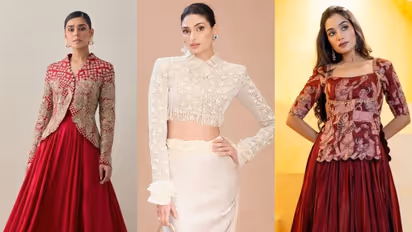 Jacket Style Blouse for karwa chauth 2025