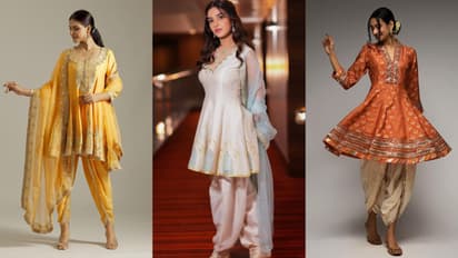 dhoti salwar suit for karwa chauth