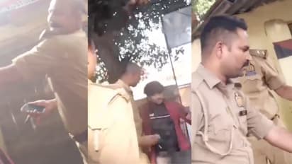 kanpur police brutality youth assault amit vikram tripathi viral video