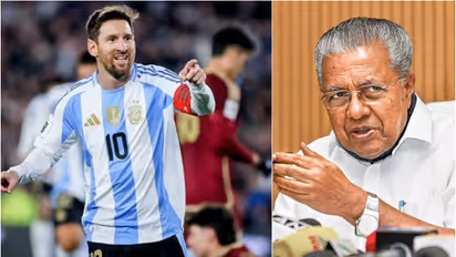 Lionel Messi and Pinarayi Vijayan