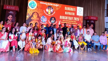 Durga Puja 2025: সঙ্ঘাতির 'দ্বৈত দুর্গা' থিমে বাংলার দুর্গা এবং শেরাওয়ালি মাতা, বিষয়টা ঠিক কী?