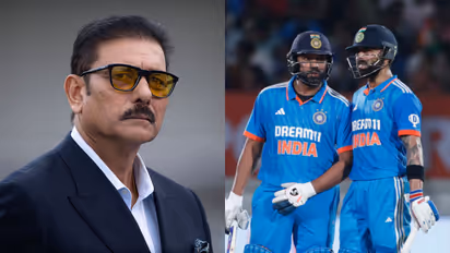 Ravi Shastri, Virat Kohli, and Rohit Sharma