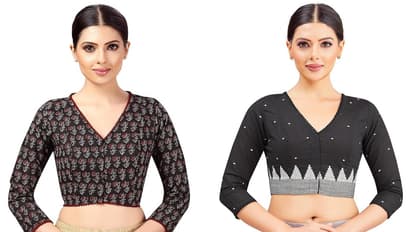 cotton simple blouse design