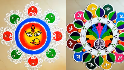 rangoli design for kali chaudas