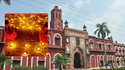amu first diwali celebration 2025 2100 diyas