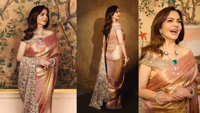 nita ambani saree look