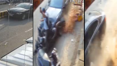 prayagraj jaguar accident rajrooppur driver ruchit arrested