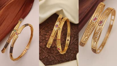 gold plated bangles designs  latest