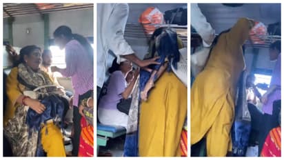 ट्रेन में बर्थ को लेकर आपस में भिड़ीं दो महिलाएं।