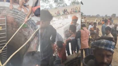 agra 5 year old boy fell into well rescue operation continues