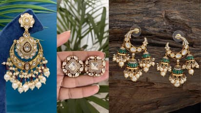 Trending kundan earrings design 2025