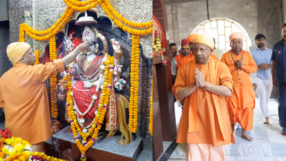 yogi adityanath balrampur visit mata pateshwari temple cow seva