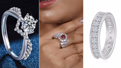 अमेरिकन डायमंड सिल्वर रिंग डिजाइंस