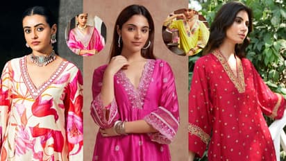 v neck line kurti wearing tips