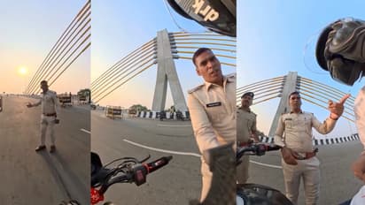 patna biker police viral video controversy suspension update