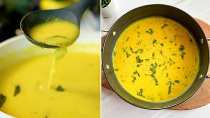 how to thicken watery kadhi