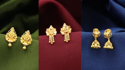 1 gram gold earrings with price 22k