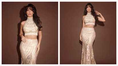  फिटेड लॉन्ग एंब्रॉयडरी स्कर्ट