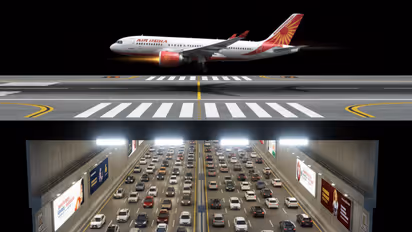 varanasi babatpur airport six lane tunnel runway project