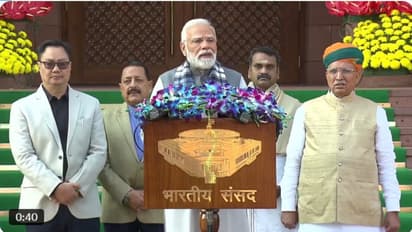  nda parliament meeting pm modi honoured winter session sir debate updates 