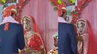 स्टेज पर दुल्हन का चुपके वाला 'कांड' वायरल, यूजर ने कहा- भाई की तो किस्मत खुल गई