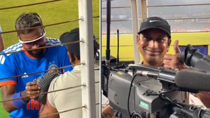 Hardik Pandya cameraman injury