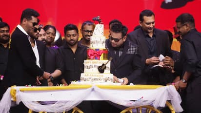 A.R. Rahman Celebrates Birthday at Moon Walk Audio Launch with Star Cast