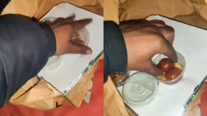 आधी रात कस्टमर ने किया इनकार, डिब्बा खोलकर खुद खाने बैठ गया ज़ोमैटो डिलीवरी बॉय-Video Viral