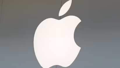 The logo of Apple
